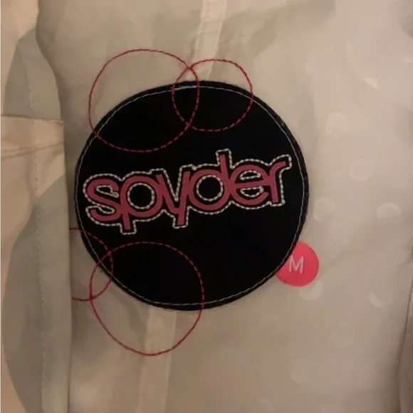 Spyder Kids' White and Gray Raincoat - Picture 3 of 5